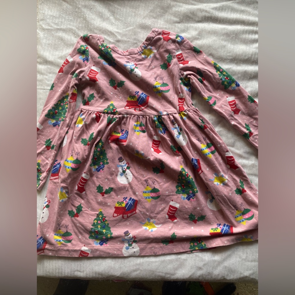 Festive Pink Holiday Dress
